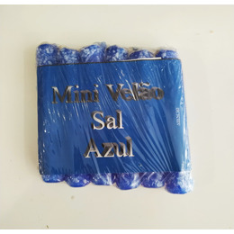 Pack 6 und mini velas sal azul