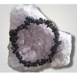 Pulseira Mineral Chip Ônix