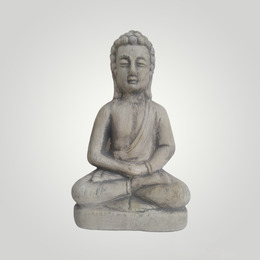 Buda Sentado Cinza