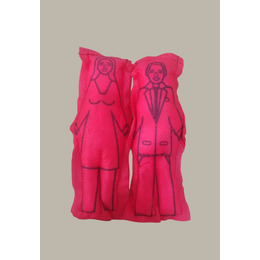 Muñecos vudú de trapo